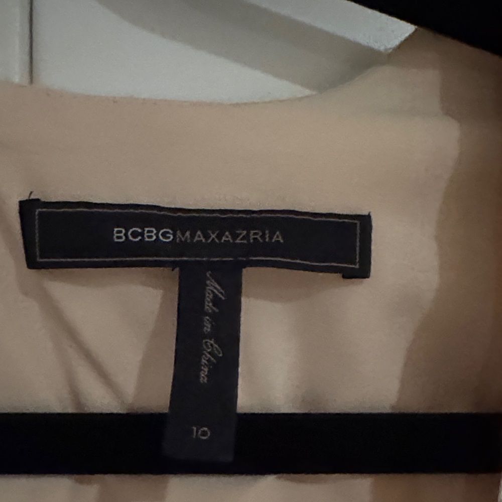 BCBGMaxAzria Cream and Black Dress - Picture 2 of 3